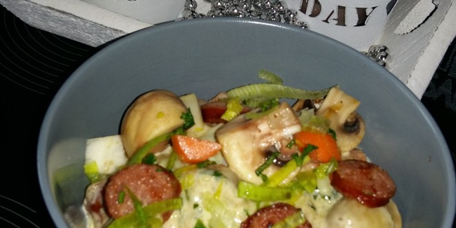 Pilzrahmeintopf fertig