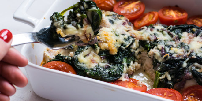 Low Carb Spinat Lachs Auflauf