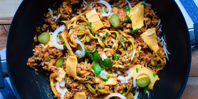 Low Carb Cheeseburger Pasta