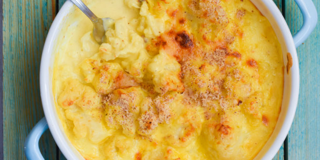 Low Carb Cauliflower Mac'n'Cheese
