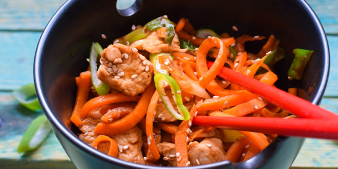 Low Carb Asia Karotten Nudeln