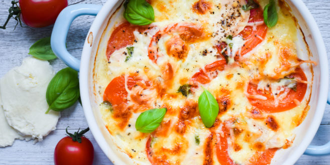 Low Carb Tomate-Mozzarella-Auflauf
