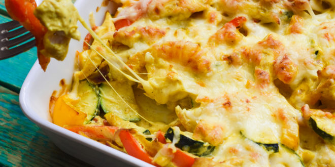 Low Carb Chicken Curry Auflauf