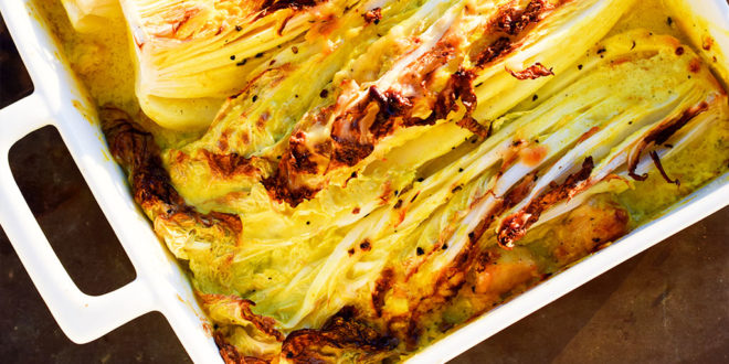 Low Carb Chinakohl in Hähnchen-Curry-Sauce