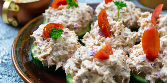 Cremige Low Carb Thunfisch Häppchen