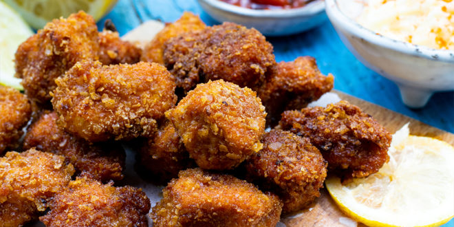 Crispy Low Carb Chili Chicken Bites