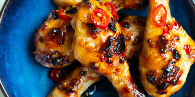 Low Carb Hähnchenkeulen süß sauer