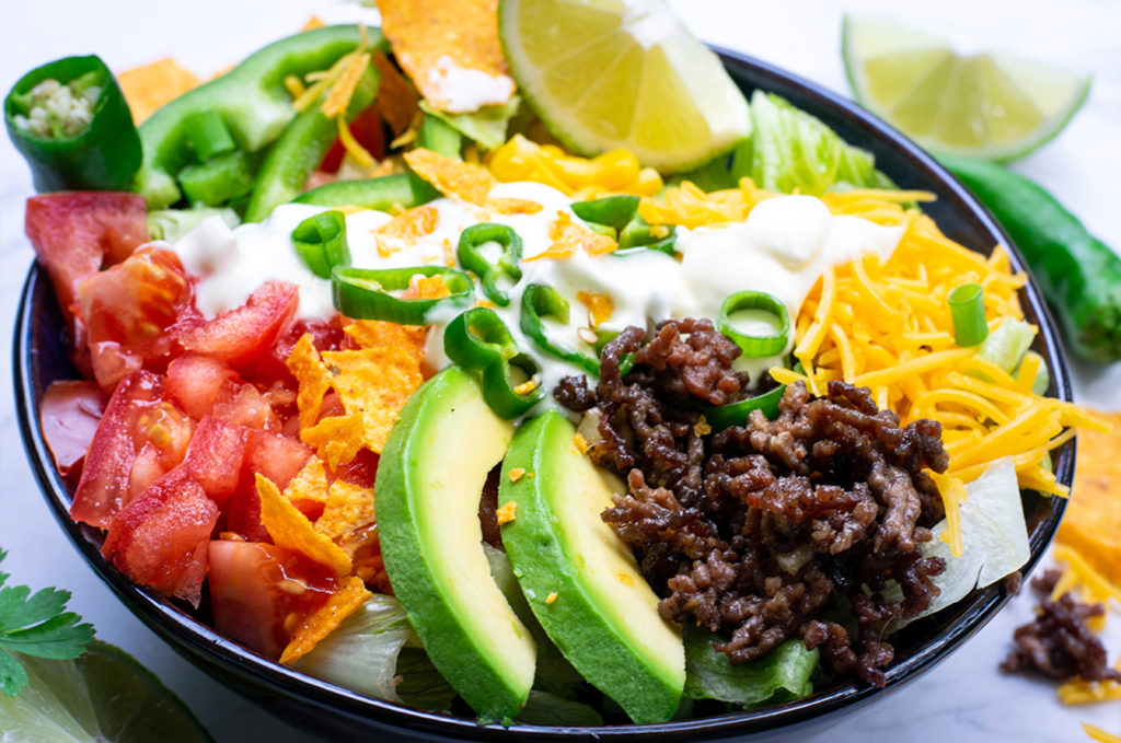 Bunte Low Carb Taco Bowl