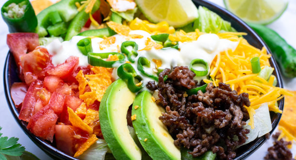 Bunte Low Carb Taco Bowl